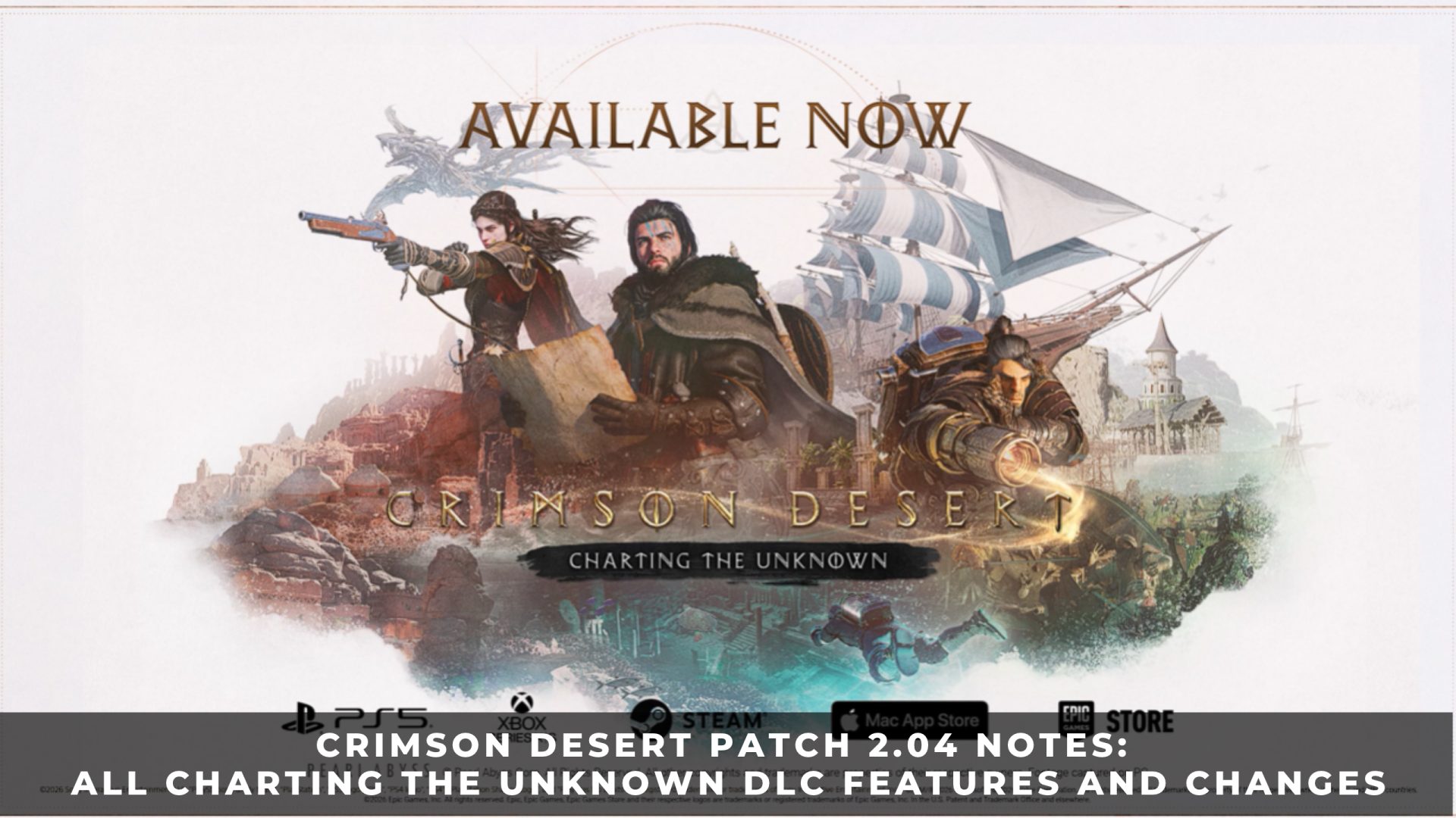 Crimson Desert Patch 2.04 Notes: All Charting the Unknown DLC Features and Changes