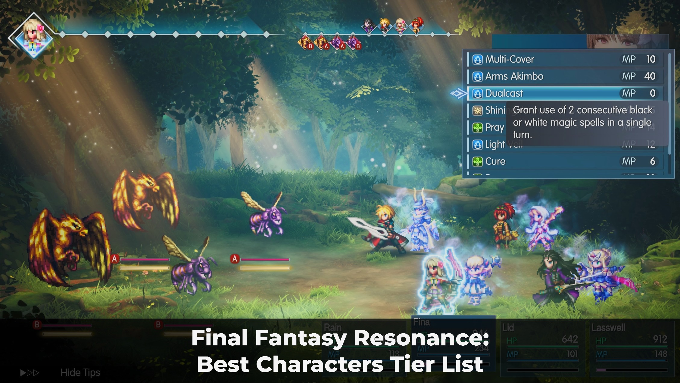 Final Fantasy Resonance: Best Characters Tier List